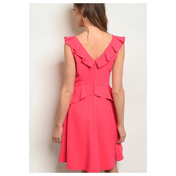 FLUTTER DRESS FUCHSIA - Picture 7 of 8